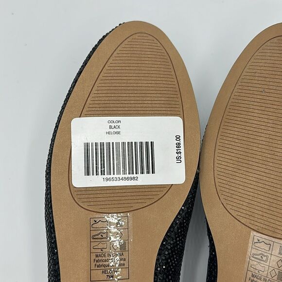 Chico's Suede Trim Rhinestone Loafers 7.5 Sparkle * - Picture 13 of 13